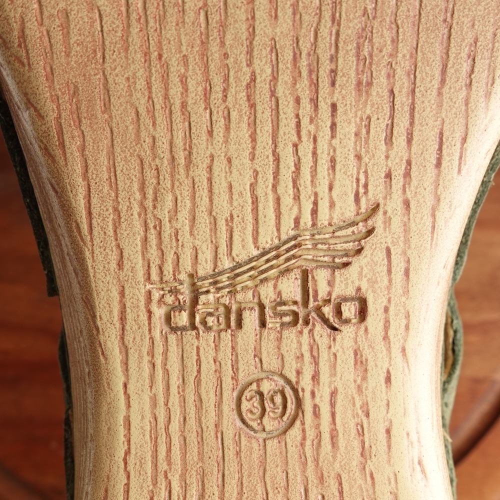 Dansko Sandals Womens SZ EU 39 US 8.5-9 Green Lyndi Slide Comfort Coastal Shoes - Picture 15 of 15